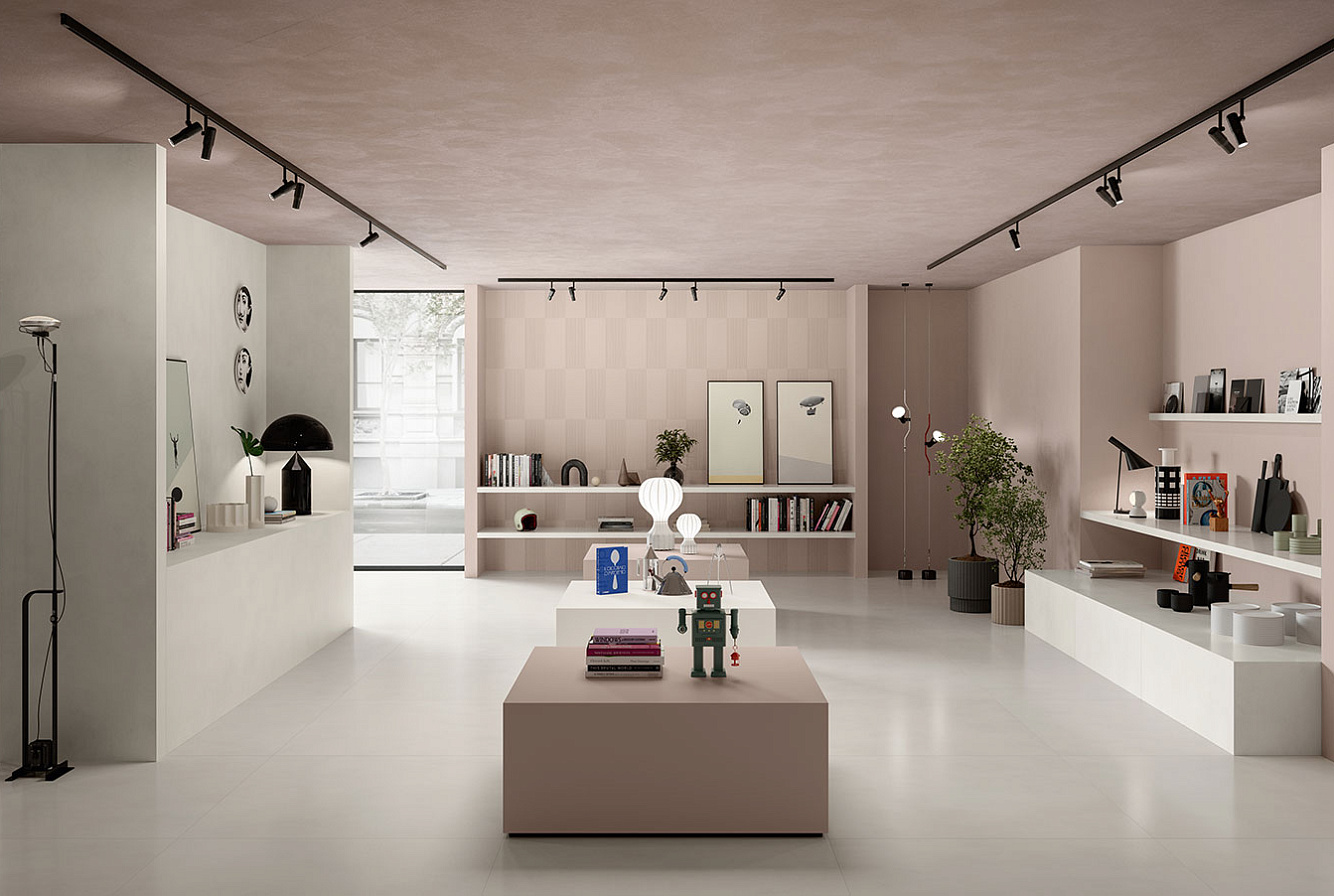 WALL: BOOST COLOR MAUVE / MOON / RULER MAUVE / FLOOR: BOOST BALANCE PURE VELVET